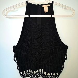 Crochet Style Cropped Top